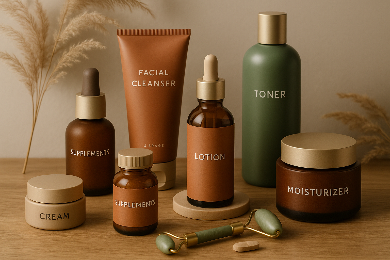 articulos y productos de salud y belleza colores tierra de marcas importadas